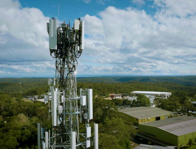 Mobile Phone 5G Tower